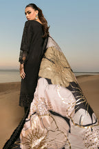 3 Piece Chikankari Embroidered Suit - Unstitched