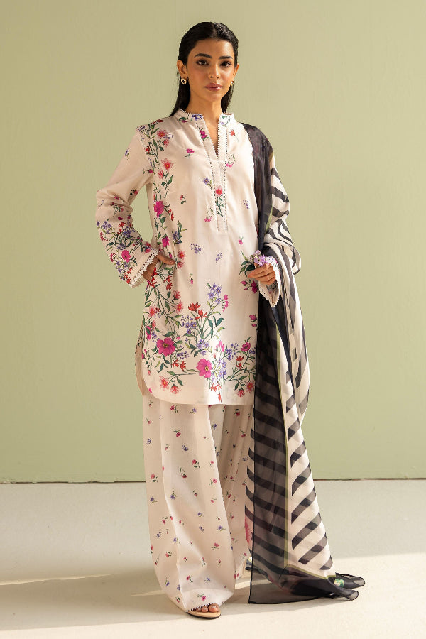 3 Piece Designer Suit - Unstitched