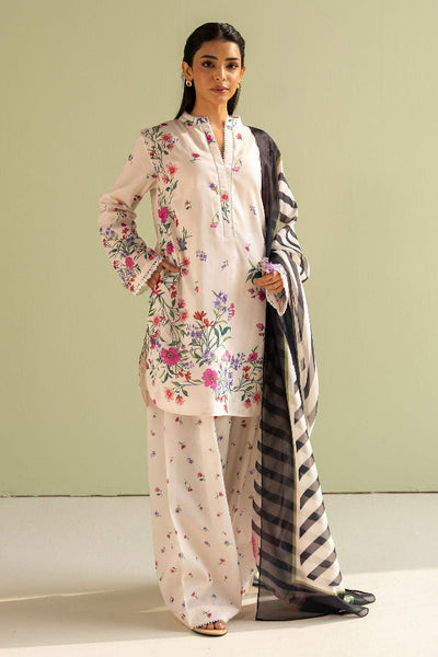 3 Piece Designer Suit - Unstitched