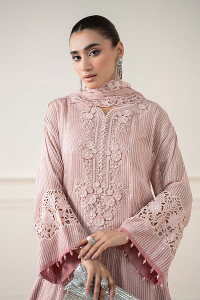 3 Piece Chiffon Embroidery Suit - Unstitched