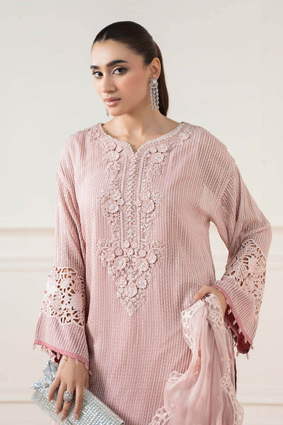 3 Piece Chiffon Embroidery Suit - Unstitched