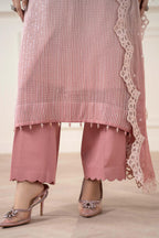 3 Piece Chiffon Embroidery Suit - Unstitched