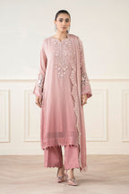 3 Piece Chiffon Embroidery Suit - Unstitched