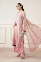 3 Piece Chiffon Embroidery Suit - Unstitched