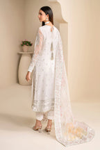 03-Piece Chiffon Suit With Embroidery - Unstitched