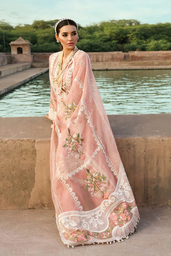 3 Piece Chikankari Embroidery Suit - Unstitched