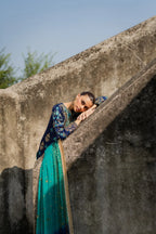 03-Piece Chiffon Suit With Heavy Embroidery - Unstitched