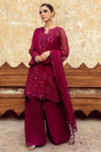 3 Piece Chiffon Suit - Unstitched