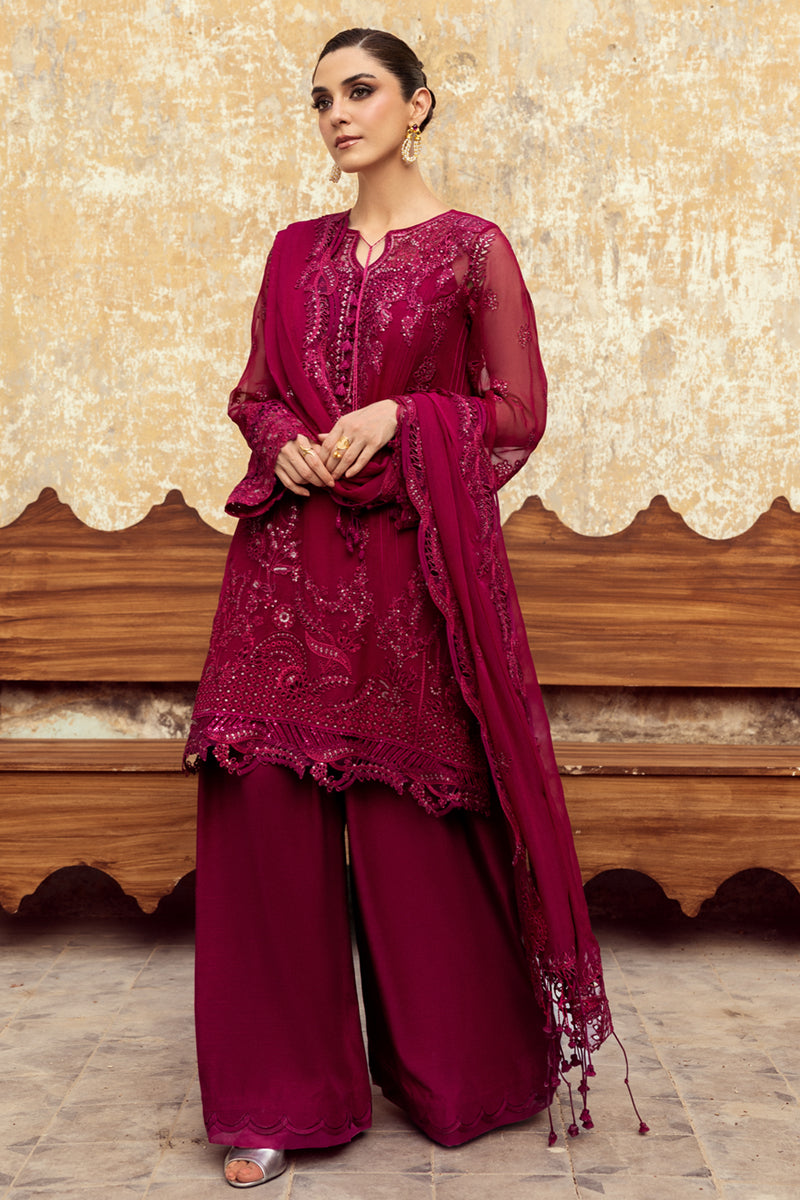 3 Piece Chiffon Suit - Unstitched