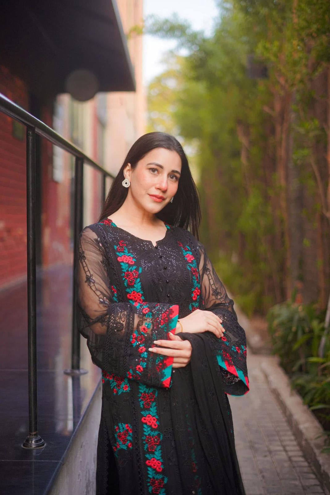 3 Piece Chiffon Embroidered Suit - Unstitched