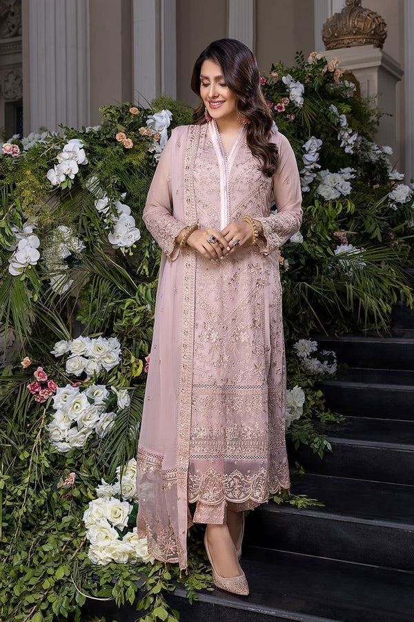 3 Piece Chiffon Suit - Unstitched