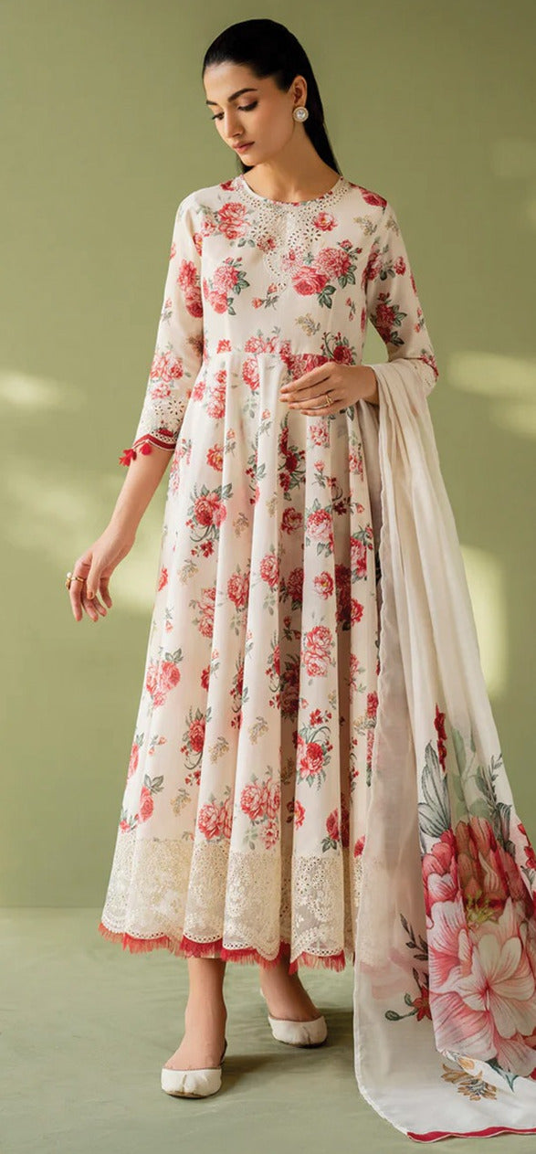 3 Piece Embroidery Lawn Suit - Unstitched