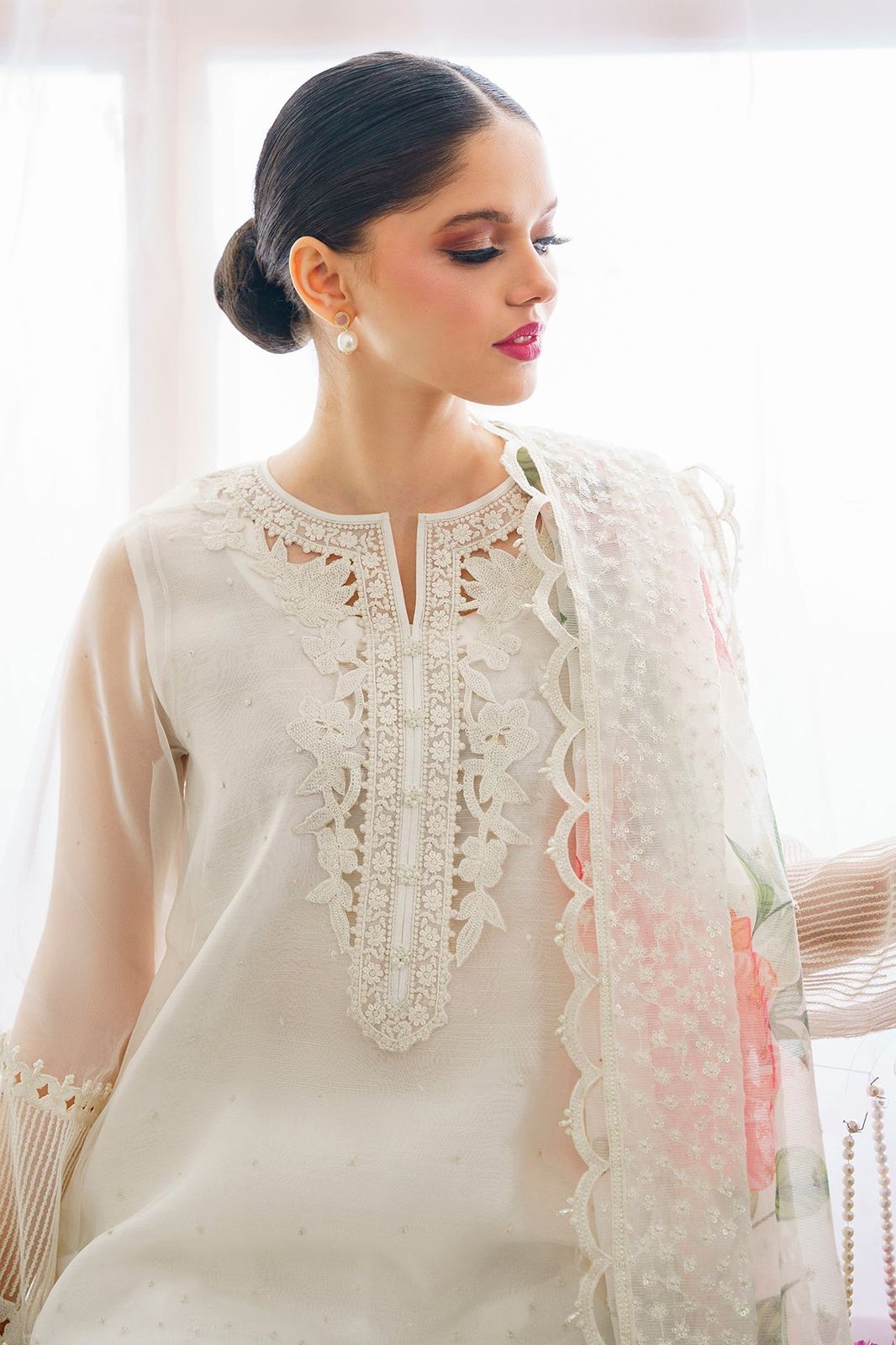 3 Piece Embroidery Suit - Unstitched