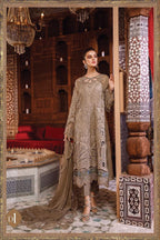 3 Piece Embroidery Organza Suit - Unstitched