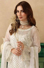 03-Piece Chiffon Suit With Embroidery - Unstitched