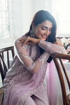 3 Piece Chiffon Embroidery Suit - Unstitched