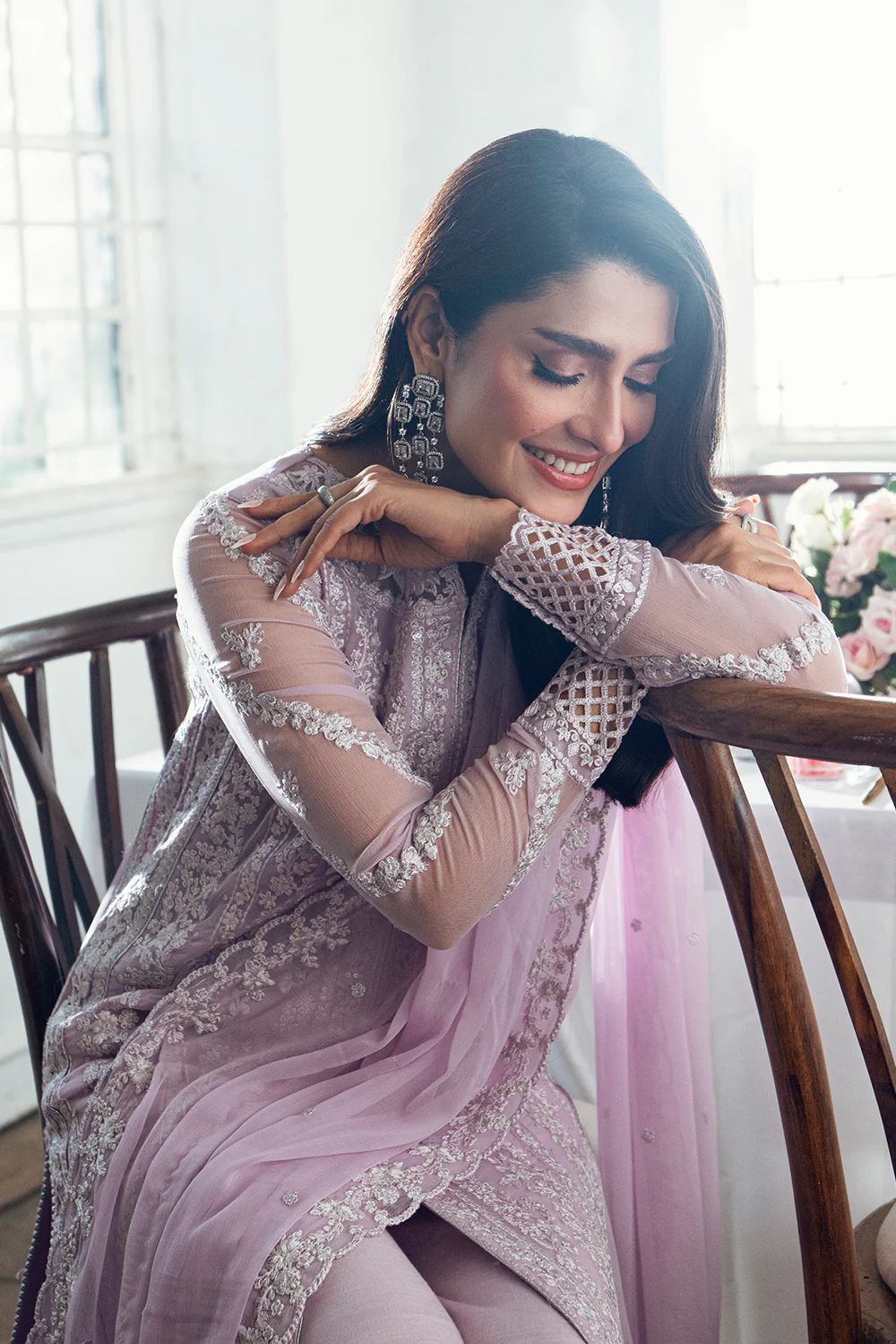 3 Piece Chiffon Embroidery Suit - Unstitched