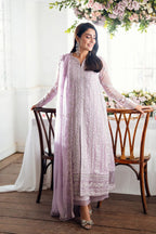 3 Piece Chiffon Embroidery Suit - Unstitched