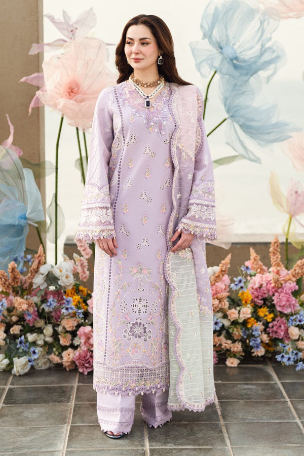 3 Piece Embroidery Chikankari Suit - Unstitched
