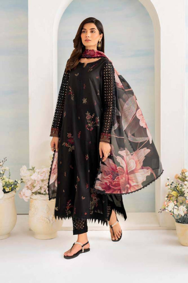 3 Piece Lawn Embroidery Suit - Unstitched