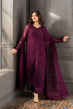 3 Piece Chiffon Suit - Unstitched