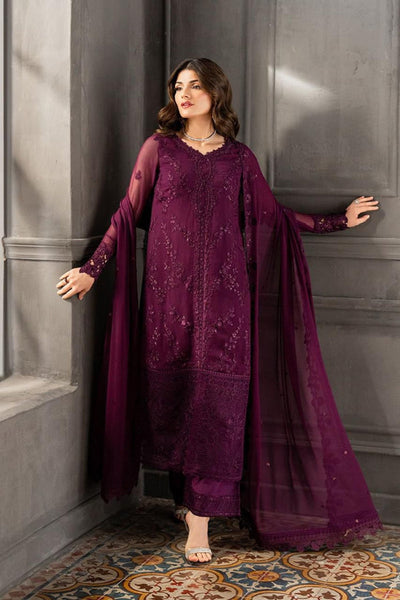 3 Piece Chiffon Suit - Unstitched