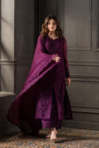 3 Piece Chiffon Suit - Unstitched