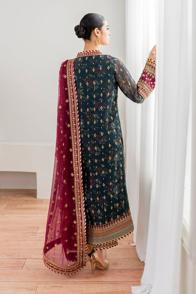 3 Piece Chiffon Embroidery Suit - Unstitched