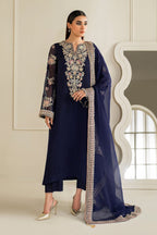 3 Piece Chiffon Suit - Unstitched