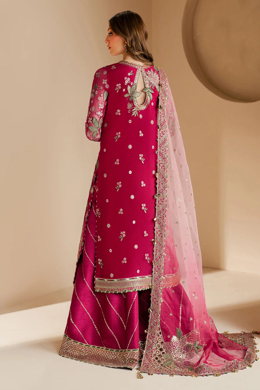 3 Piece Embroidered Suit - Unstitched