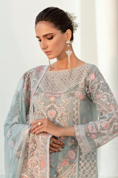 3 Piece Chiffon Suit for Bridal Wear - Unstitched