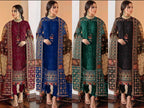3 Piece Embroidered Suit - Unstitched