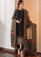 3 Piece Embroidered Suit - Unstitched