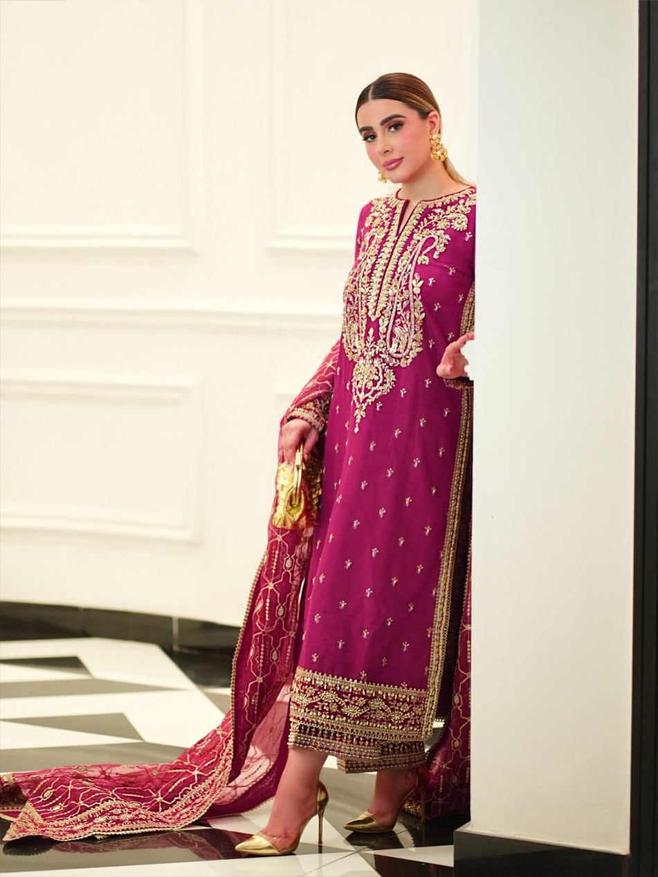3 Piece Silk Suit - Unstitched