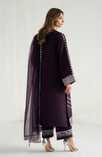 3 Piece Chiffon Suit - Unstitched