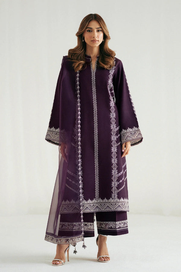 3 Piece Chiffon Suit - Unstitched