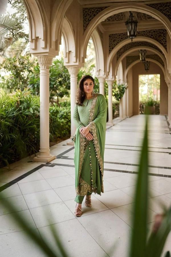 3 Piece Chiffon Suit - Unstitched