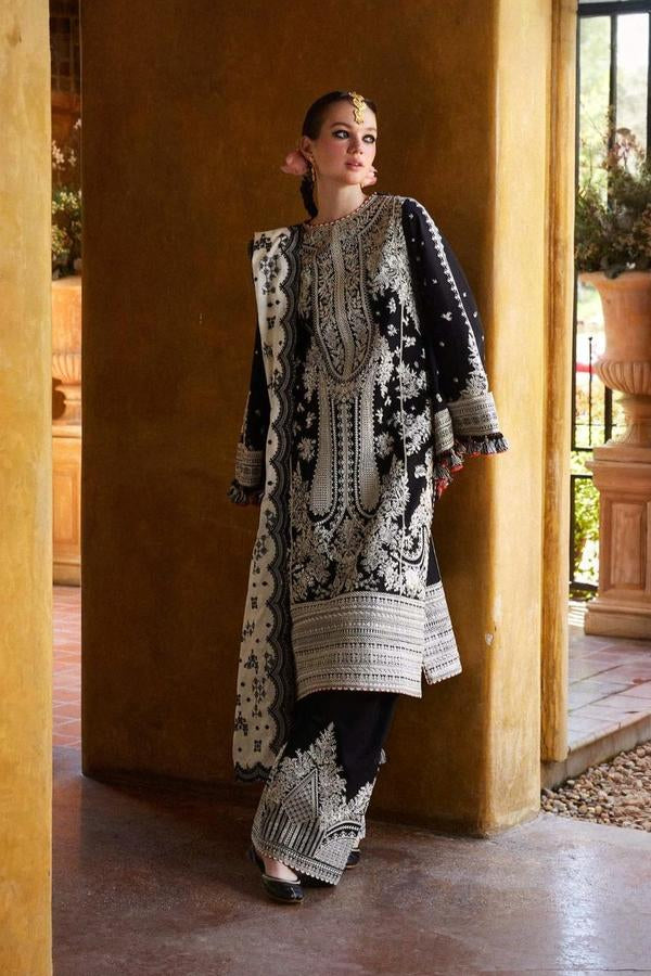 3 Piece Embroidered Lawn Suit - Unstitched