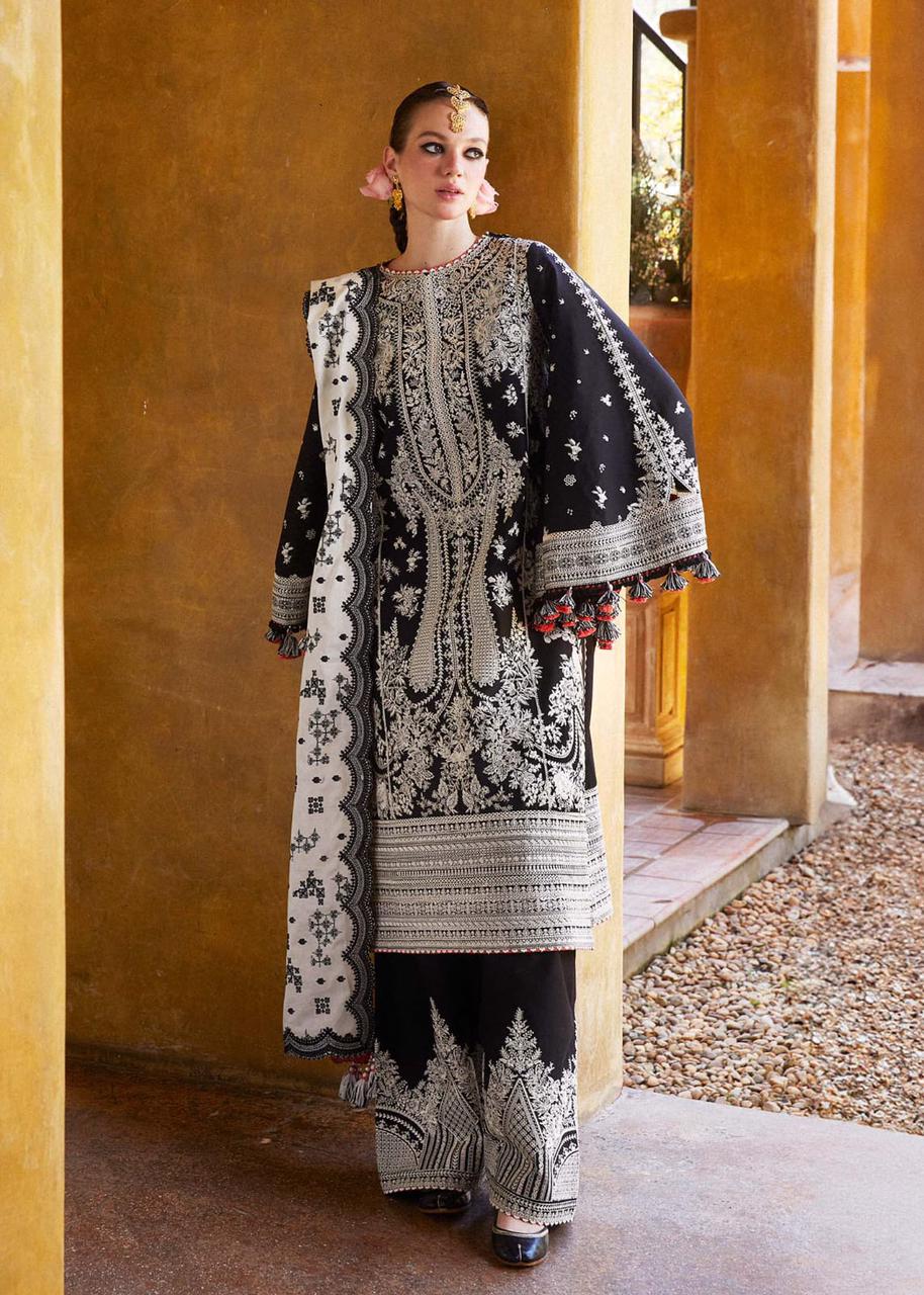 3 Piece Embroidered Lawn Suit - Unstitched