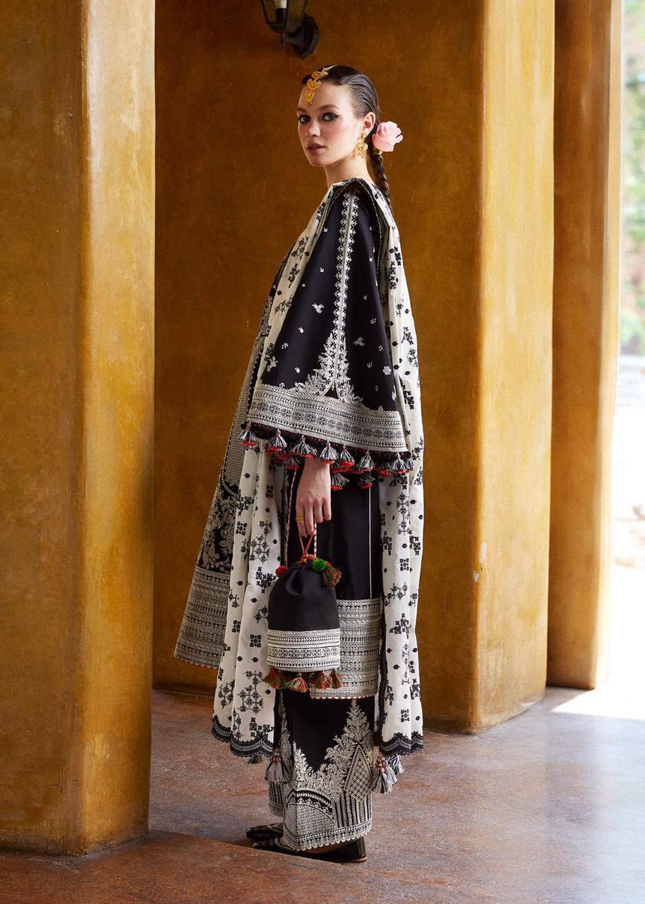 3 Piece Embroidered Lawn Suit - Unstitched