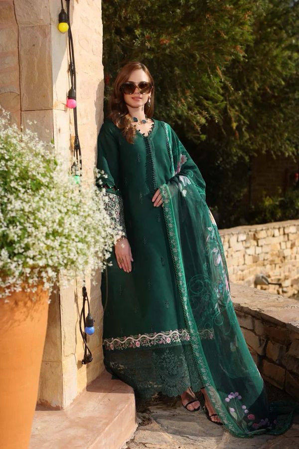 3 Piece Chikankari Suit - Unstitched