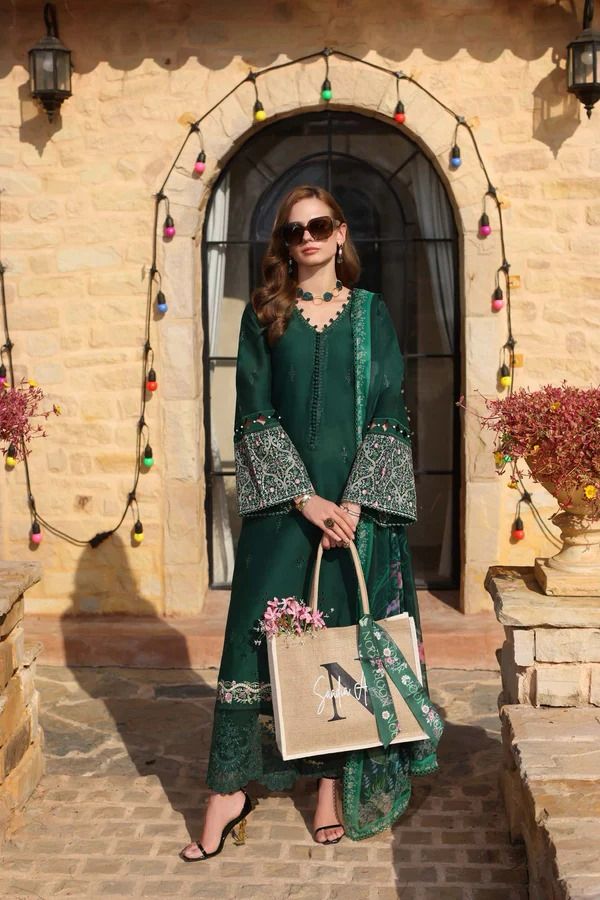 3 Piece Chikankari Suit - Unstitched