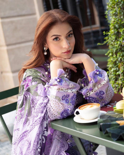3 Piece Embroidered Lawn Suit - Unstitched