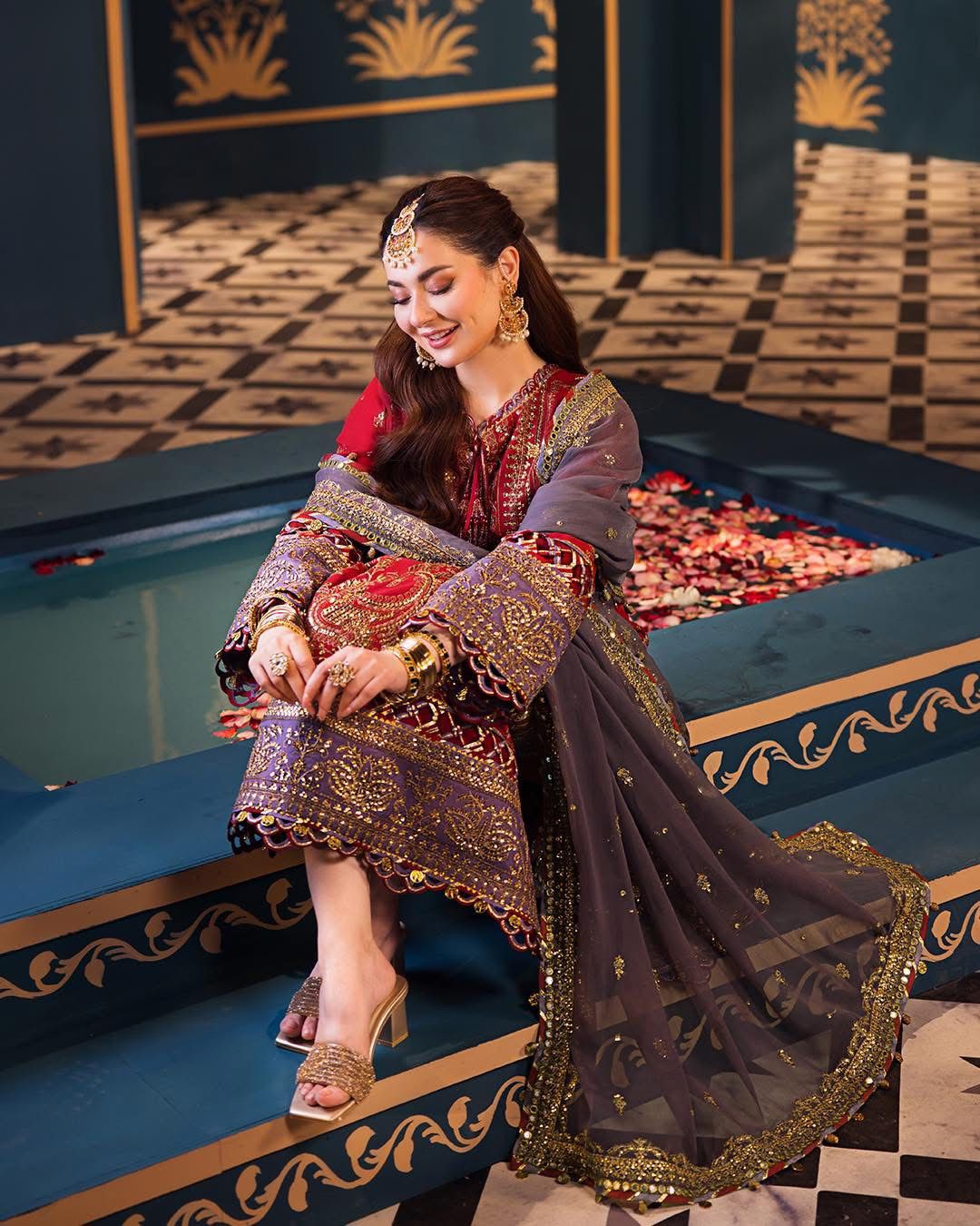 03-Piece Chiffon Suit With Heavy Embroidery - Unstitched