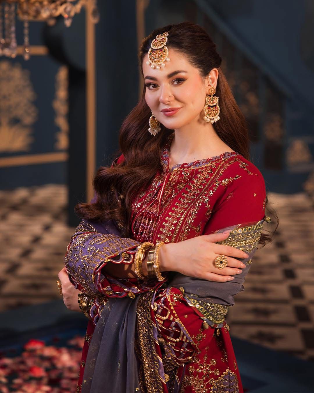 03-Piece Chiffon Suit With Heavy Embroidery - Unstitched