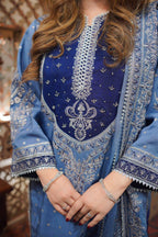 03-Piece Lawn Suit With Heavy Embroidery - Unstitched