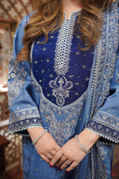 03-Piece Lawn Suit With Heavy Embroidery - Unstitched