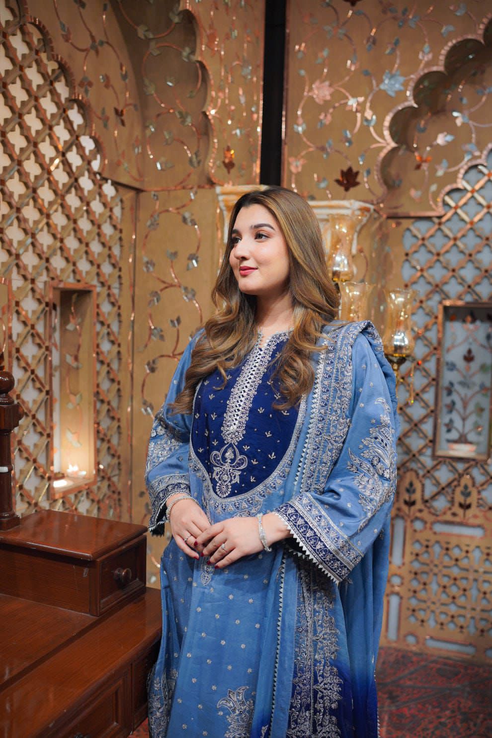 03-Piece Lawn Suit With Heavy Embroidery - Unstitched