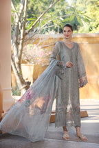 03-Piece Lawn Suit With Heavy Embroidery – Unstitched