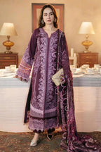 03-Piece Lawn Suit With Chikankari Embroidery - Unstitched